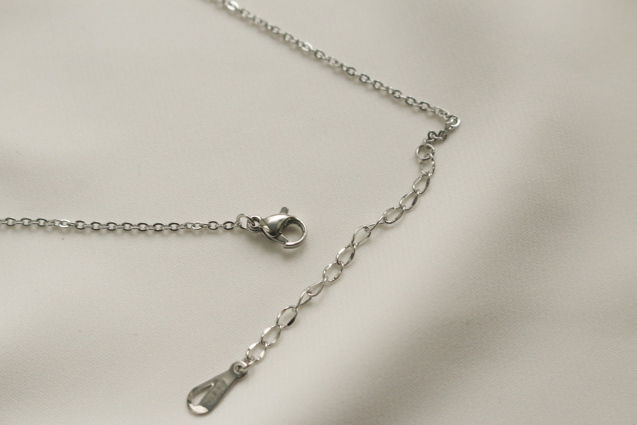 Diana Heart Necklace (Silver)