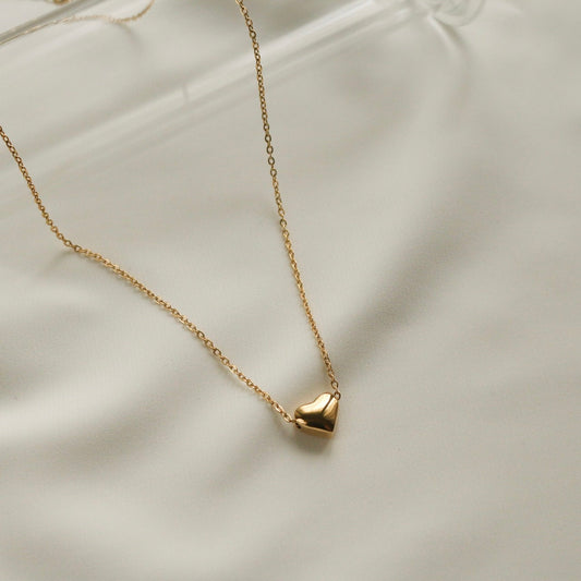 Diana Heart Necklace (Gold)