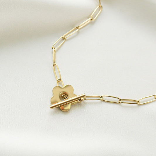 Ana Flower Chain Necklace