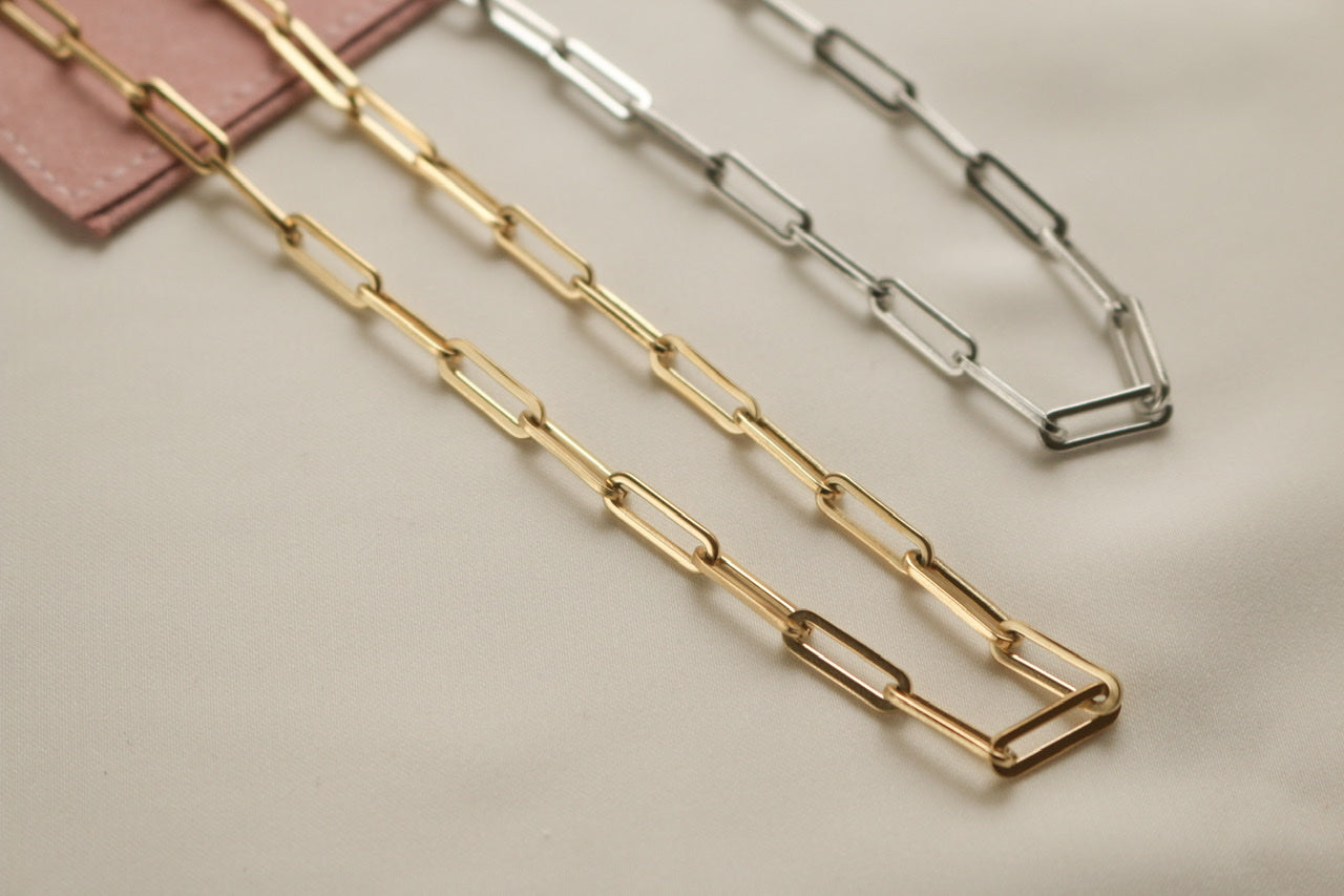 Hayden Chain Link Necklace (Silver)