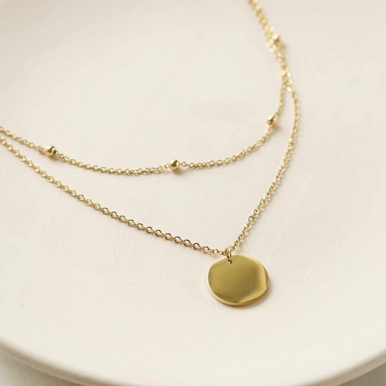 Cora Layered Necklace (Gold)