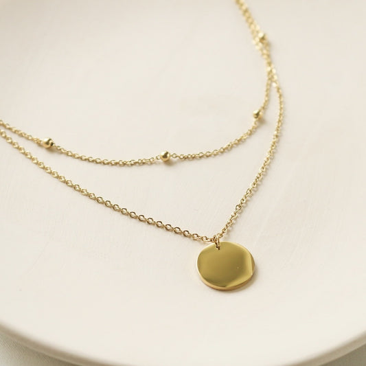 Cora Layered Necklace (Gold)