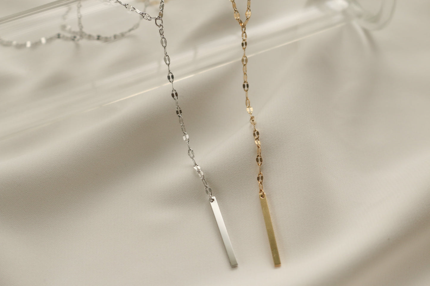 Angela Y Necklace (Silver)