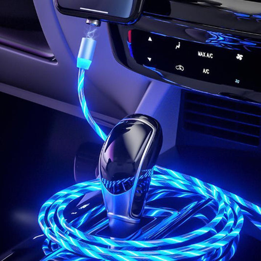 Newest 3 in 1 Fast Charging Streamer Magnetic Data Line for Android/iOS/Type C Phone