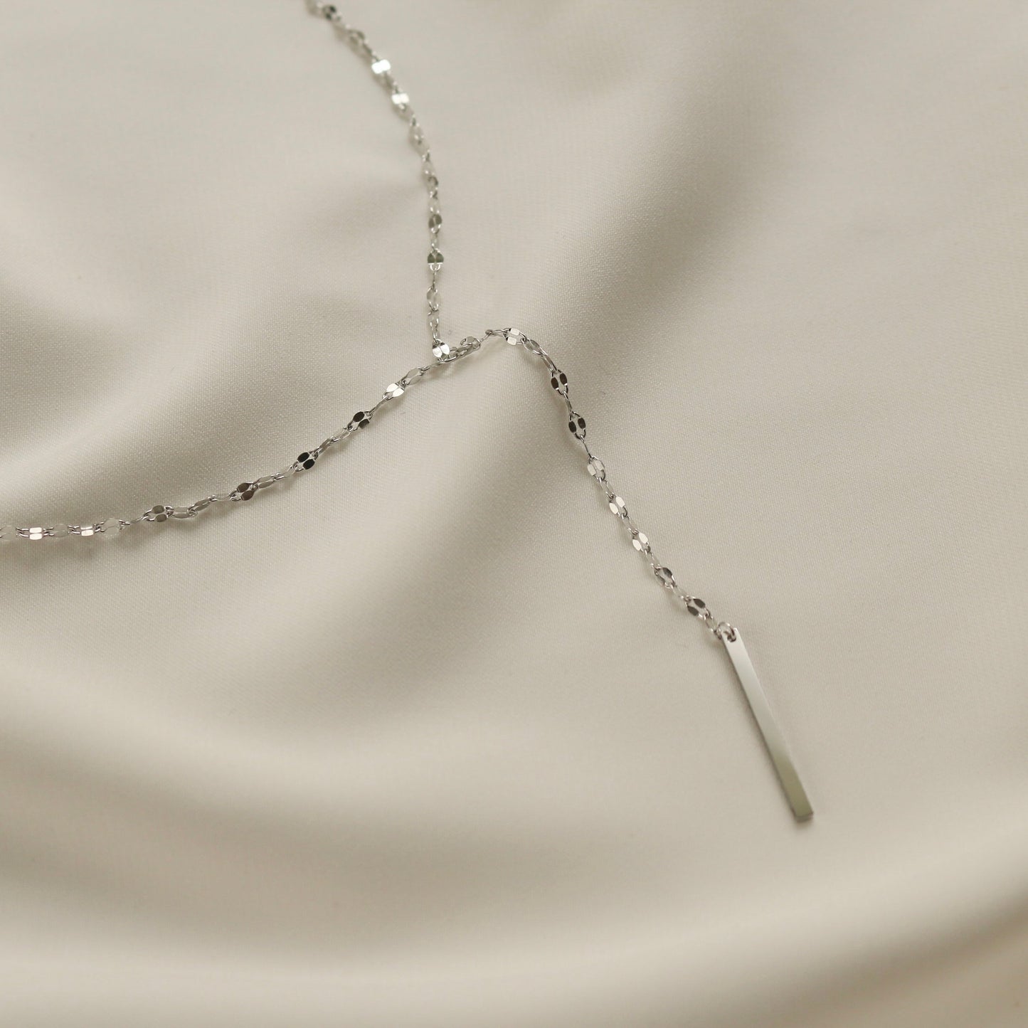 Angela Y Necklace (Silver)