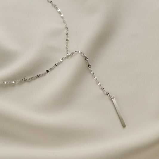 Angela Y Necklace (Silver)