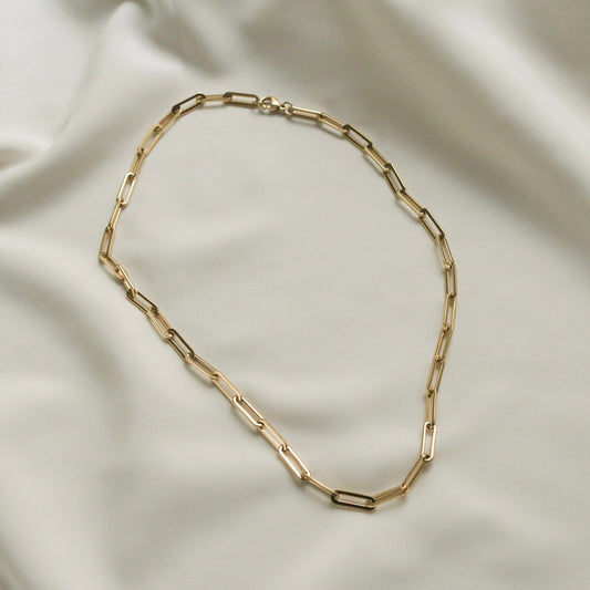 Hayden Chain Link Necklace (Gold)