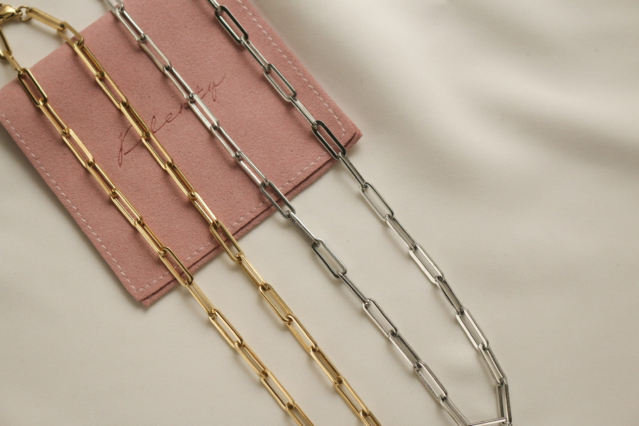 Hayden Chain Link Necklace (Gold)