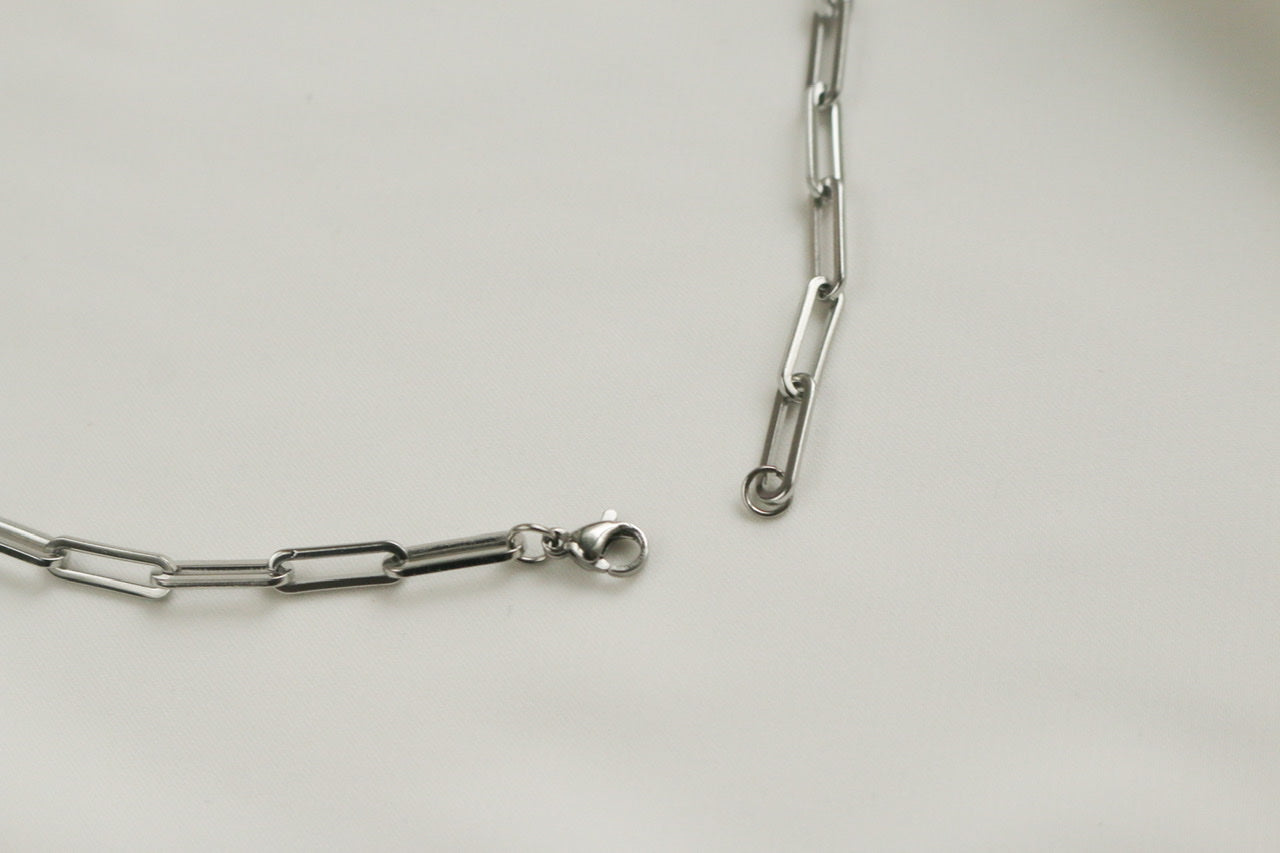 Hayden Chain Link Necklace (Silver)