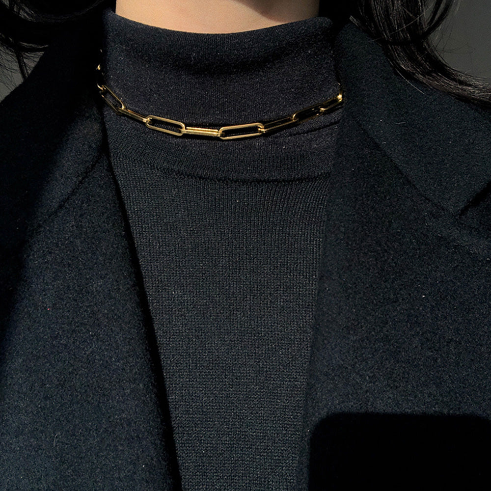 Hayden Chain Link Necklace (Gold)