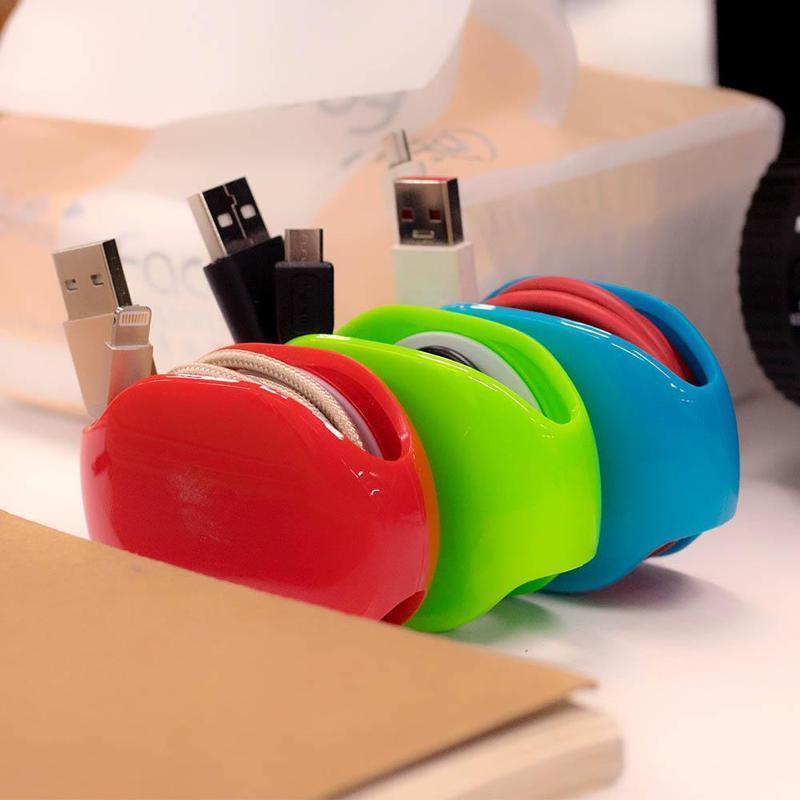 Retractable Tangle-Free Portable Manager For Headphones - Recoil Automatic Cord Retractor And Cable Winder